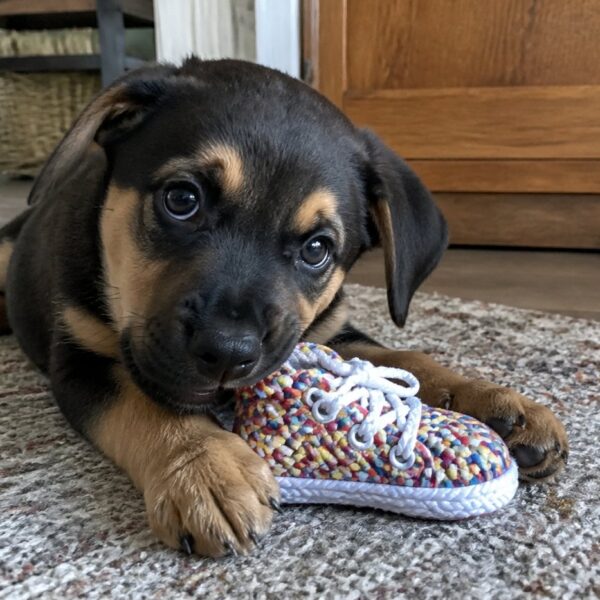 Touwspeeltje sneaker — geel