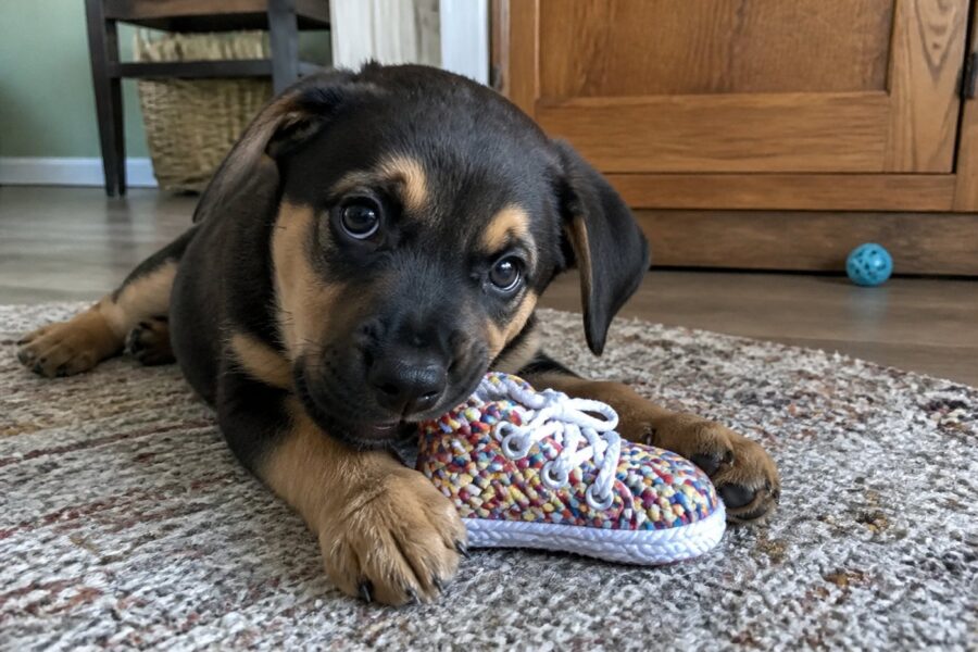 Touwspeeltje sneaker — geel